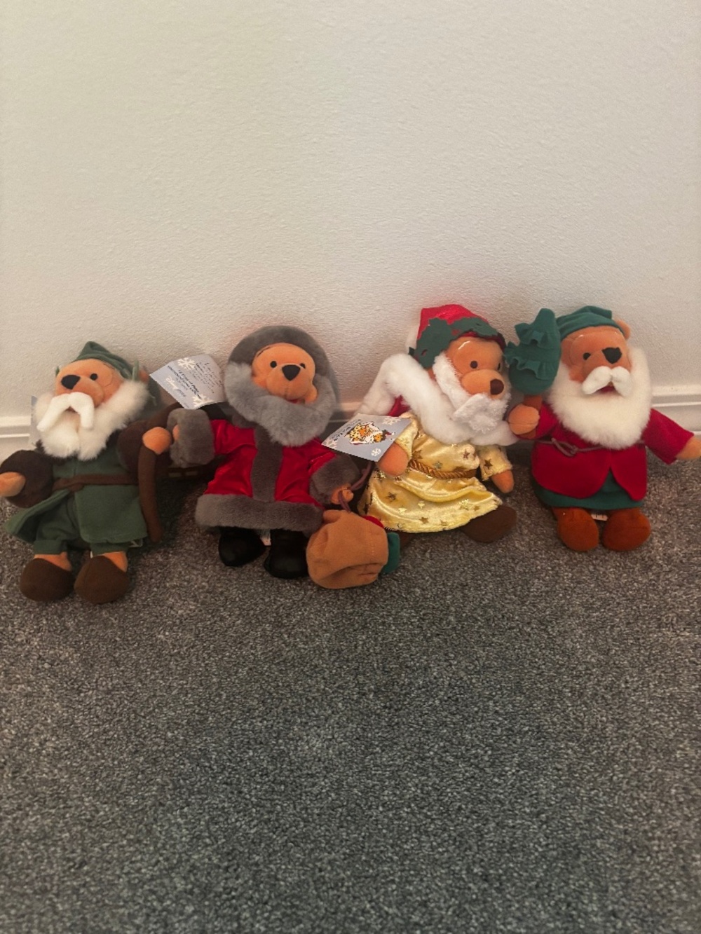 Winnie the Pooh Santa Dolls